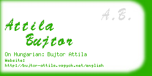 attila bujtor business card